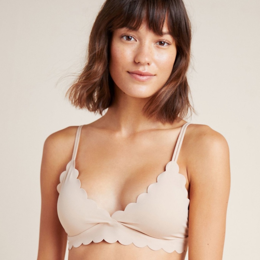 Floreat Scalloped Bralette Anthropology